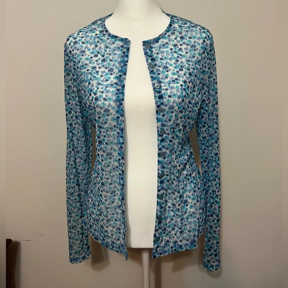 New York and Company Y2K  2pc sheer floral top/blouse. B2 - Picture 9 of 11